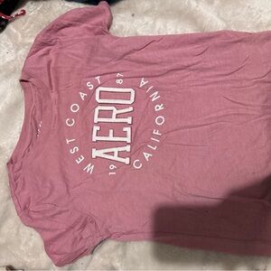 Aeropostale Classic Crew Pink Tee